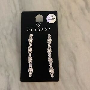 Luxe Shimmer Rhinestone Earrings